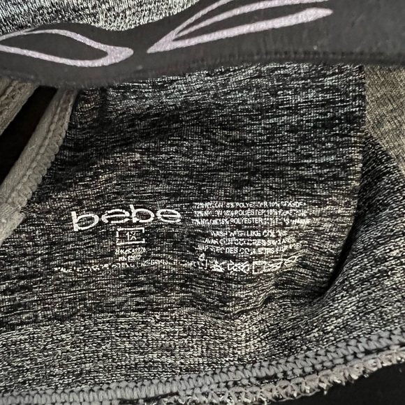 Bebe Women's Black and Gray Sports Bras - 2 Pack Sz 1X - Picture 9 of 9